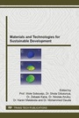 Cover: Materials and Technologies for Sustainable Development - Trans Tech Publications Ltd