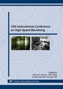 Cover: 12th International Conference on High Speed Machining - Trans Tech Publications Ltd