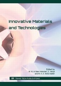 Enlarge image Cover: Innovative Materials and Technologies - Trans Tech Publications Ltd