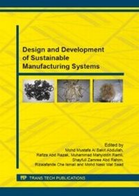 Enlarge image Cover: Design and Development of Sustainable Manufacturing Systems - Trans Tech Publications Ltd