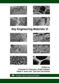 Enlarge image Cover: Key Engineering Materials VI - Trans Tech Publications Ltd