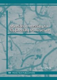 Enlarge image Cover: Materials Processing for Engineering Manufacture - Trans Tech Publications
