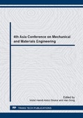 Cover: 4th Asia Conference on Mechanical and Materials Engineering - Trans Tech Publications Ltd