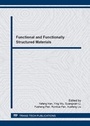 Cover: Functional and Functionally Structured Materials - Trans Tech Publications Ltd