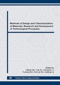 Cover: Methods of Design and Characterization of Materials, Research and Development of Technological Processes - Trans Tech Publications Ltd