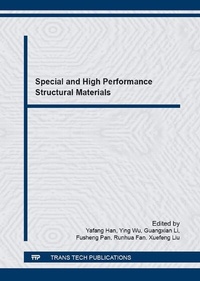 Enlarge image Cover: Special and High Performance Structural Materials - Trans Tech Publications Ltd