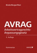 Cover: AVRAG - Arbeitsvertragsrechts- Anpassungsgesetz - Manz
