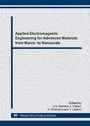 Cover: Applied Electromagnetic Engineering for Advanced Materials from Macro- to Nanoscale - Trans Tech Publications Ltd