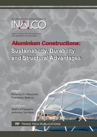 Enlarge image Cover: Aluminium Constructions: Sustainability, Durability and Structural Advantages - Trans Tech Publications Ltd