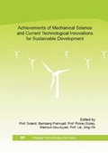 Cover: Achievements of Mechanical Science and Current Technological Innovations for Sustainable Development - Trans Tech Publications Ltd