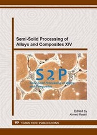 Enlarge image Cover: Semi-Solid Processing of Alloys and Composites XIV - Trans Tech Publications Ltd