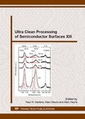Cover: Ultra Clean Processing of Semiconductor Surfaces XIII - Trans Tech Publications Ltd