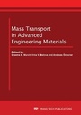 Cover: Mass Transport in Advanced Engineering Materials - Trans Tech Publications