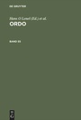 Cover: ORDO - De Gruyter Oldenbourg