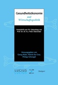 Abbildung von: Gesundheitsökonomie und Wirtschaftspolitik - De Gruyter Oldenbourg