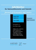 Cover: Labour Economics - De Gruyter Oldenbourg