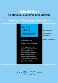 Abbildung von: Gesundheitsökonomie / Health Economics - De Gruyter Oldenbourg