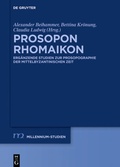 Cover: Prosopon Rhomaikon - De Gruyter