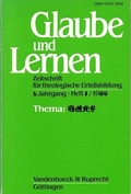 Cover: Glaube und Lernen 1/2008 Themenheft: Sch&ouml;pfung und Natur - Edition Ruprecht