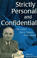 Cover: Strictly Personal and Confidential - University of Missouri Press