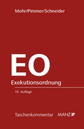 Cover: Exekutionsordnung - EO - Manz