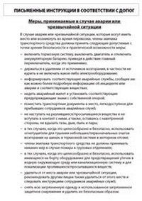 Abbildung von: Schriftliche Weisungen gemäß ADR, russisch - ecomed Storck