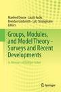 Cover: Groups, Modules, and Model Theory - Surveys and Recent Developments - Springer