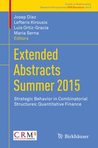 Abbildung von: Extended Abstracts Summer 2015 - Birkhäuser