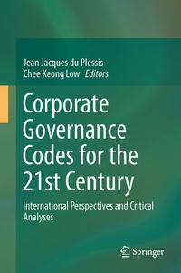 Abbildung von: Corporate Governance Codes for the 21st Century - Springer