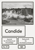 Cover: Candide. Journal for Architectural Knowledge - Hatje Cantz Verlag