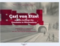 Cover: Carl von Etzel und die Anf&auml;nge der Eisenbahn in W&uuml;rttemberg - verlag regionalkultur