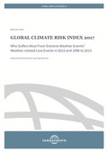 Cover: Global Climate Risk Index 2017 - Germanwatch Nord-S&uuml;d Initiative e.V.