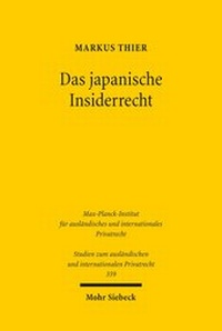 Abbildung von: Das japanische Insiderrecht - Mohr Siebeck