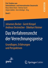 Bild: Das Verfahrensrecht der Verrechnungspreise - Springer Gabler