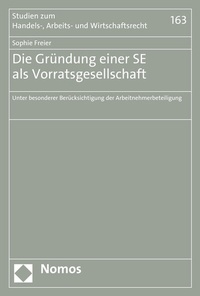 Abbildung von: Die Gründung einer SE als Vorratsgesellschaft - Nomos