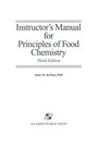 Cover: Instructor's Manual For Principles of Food Chemistry - Aspen Publishers Inc.,U.S.