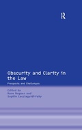 Cover: Obscurity and Clarity in the Law - Routledge