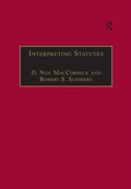 Cover: Interpreting Statutes - Routledge