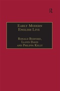 Cover: Early Modern English Lives - Routledge
