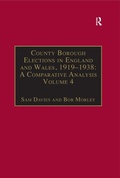 Cover: County Borough Elections in England and Wales, 1919-1938: A Comparative Analysis - Routledge