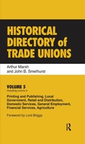 Cover: Historical Directory of Trade Unions - Routledge