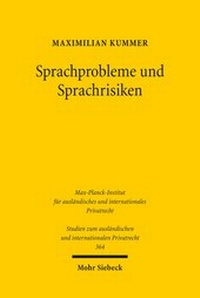 Abbildung von: Sprachprobleme und Sprachrisiken - Mohr Siebeck