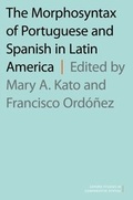 Cover: The Morphosyntax of Portuguese and Spanish in Latin America - OUP eBook