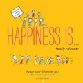 Cover: 2017-2018 Family Wall Calendar: Happiness Is . . - Chronicle Books
