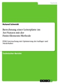 Cover: Berechnung einer Leiterplatte im 3er-Nutzen mit der Finite-Elemente-Methode - GRIN Verlag