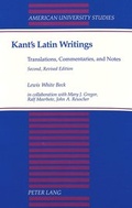Cover: Kant's Latin Writings- Translations, Commentaries, and Notes - Peter Lang Verlag