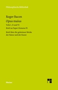 Cover: Opus maius - Meiner