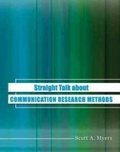 Cover: Straight Talk about Communication Research Methods - Kendall/Hunt Publishing Co ,U.S.