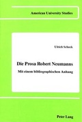 Cover: Die Prosa Robert Neumanns - Peter Lang Verlag