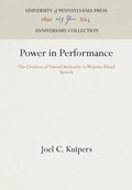 Cover: Power in Performance - University of Pennsylvania Press